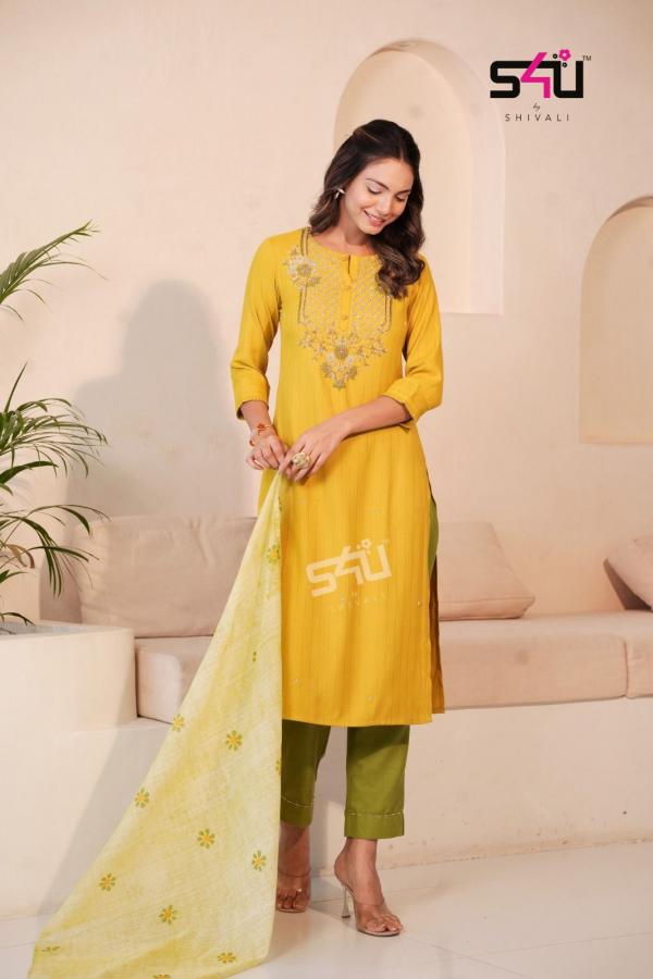 S4u Womaniya Exclusive Kurti With Bottom Dupatta Collection